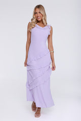 Star Effect Maxi Dress Lavender